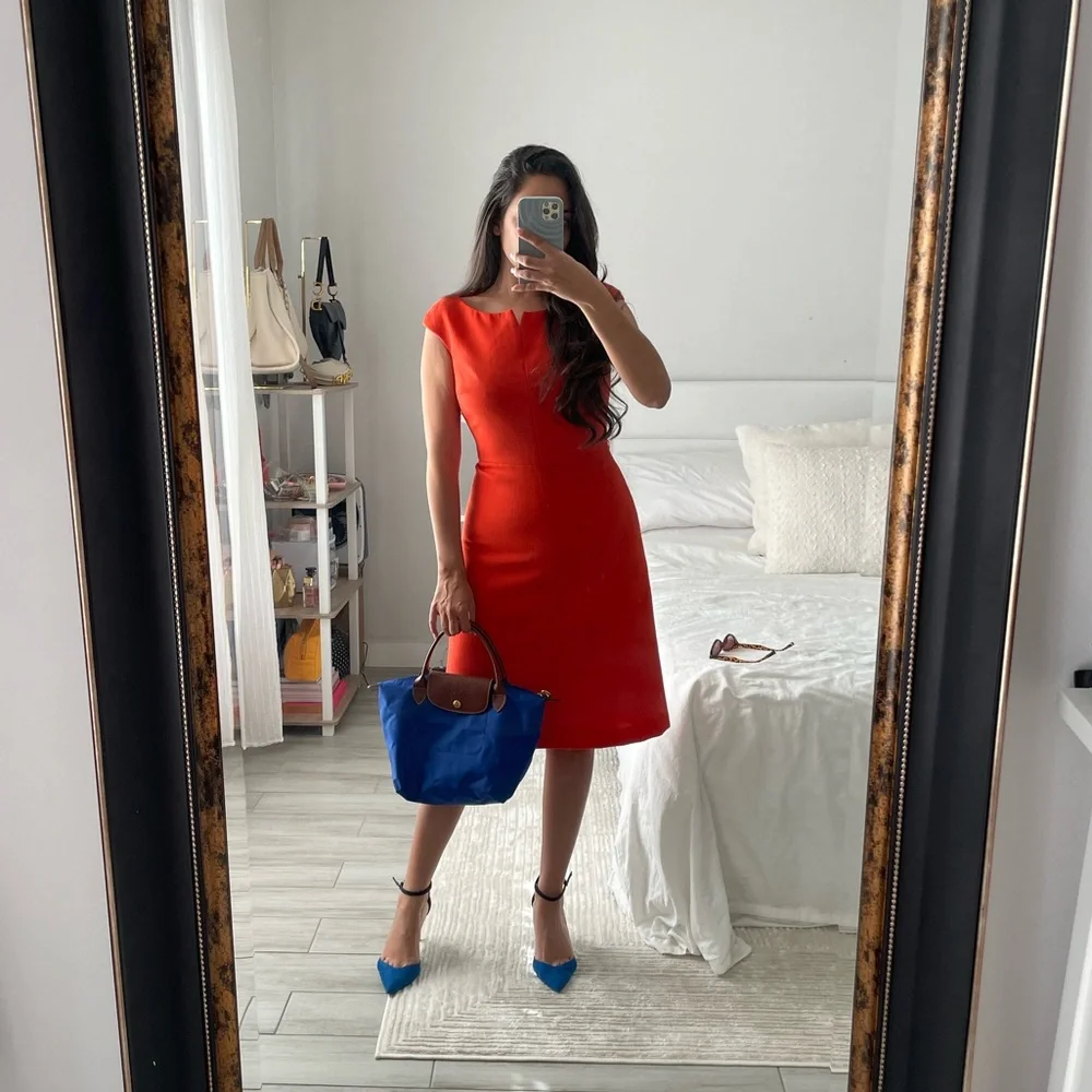 Tory Burch Orange Poppy Sheath Dress – Size 0